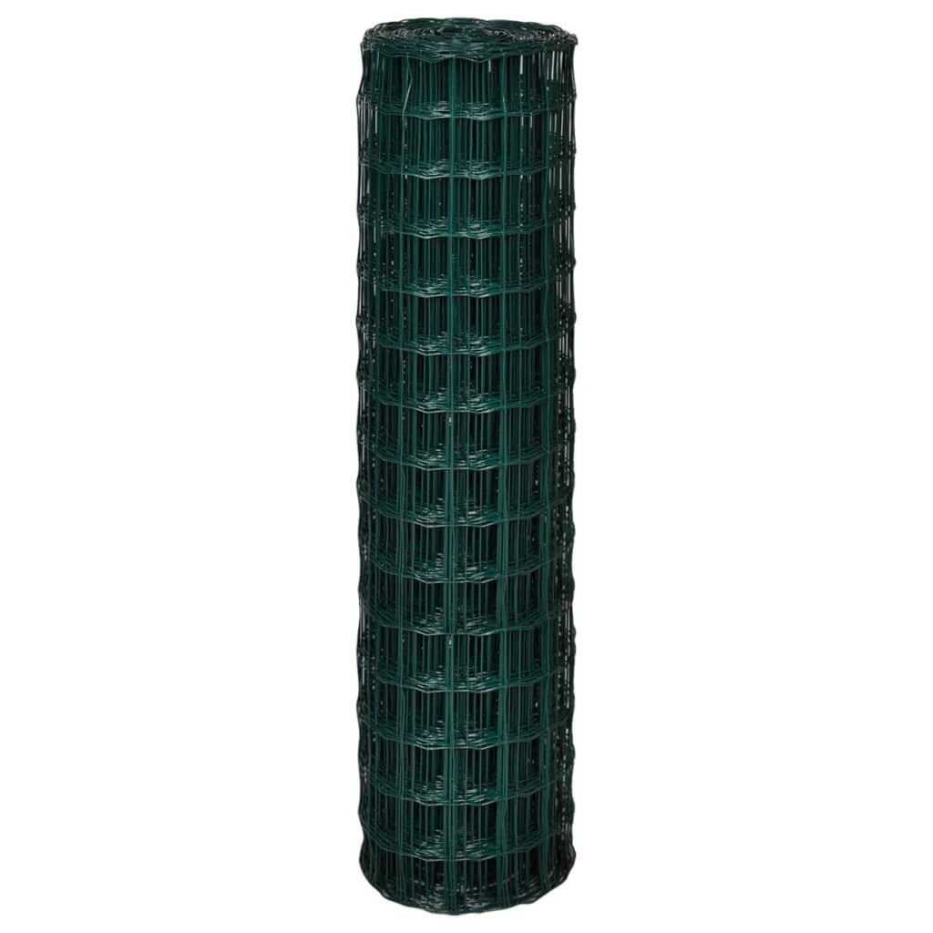 Vidaxl eurohek 25x1,5m staal groen