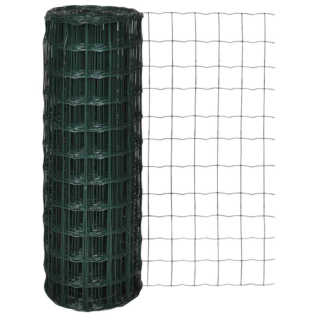Vidaxl eurohek 25x1,2m staal groen