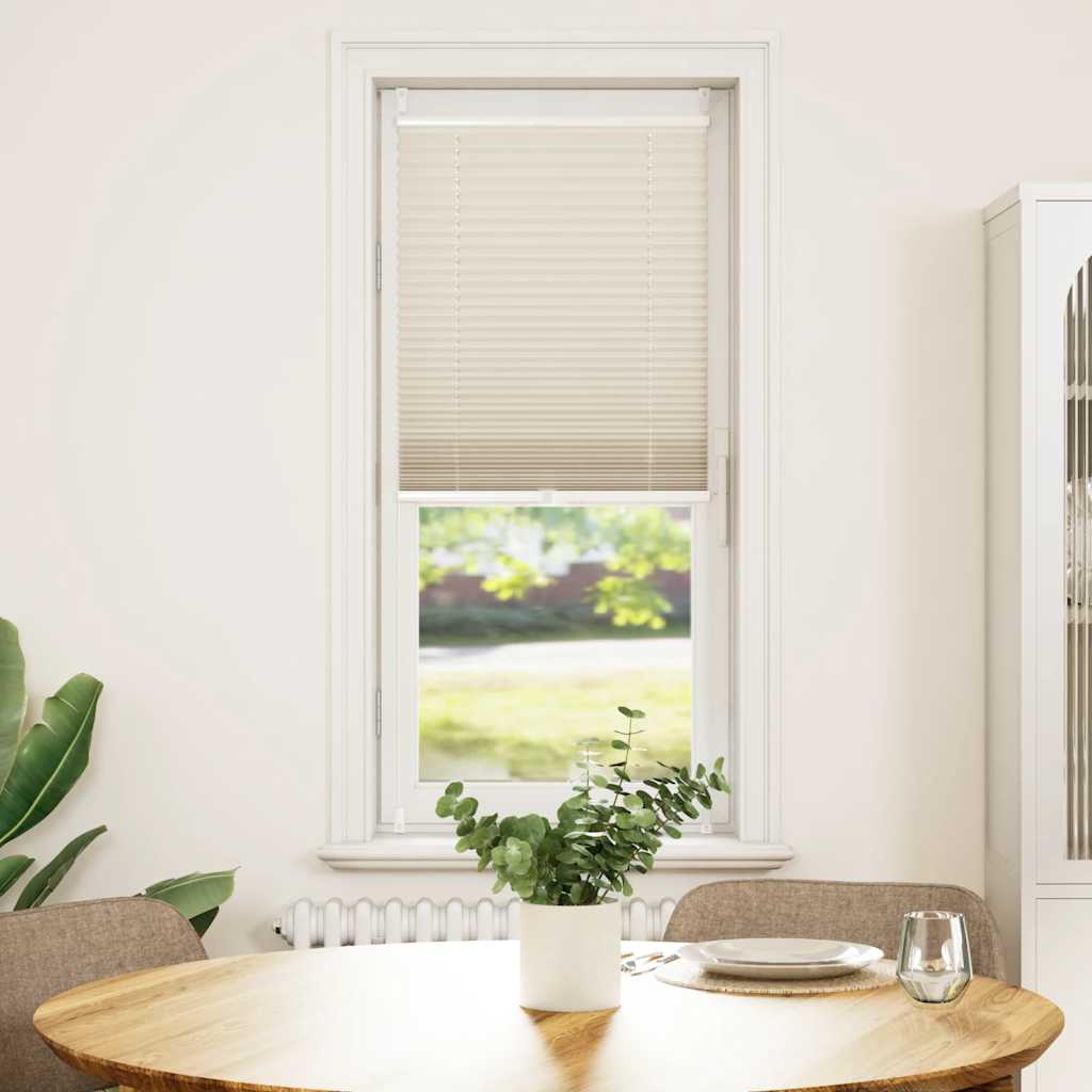 Vidaxl plisséjaloezie 50x150cm crème