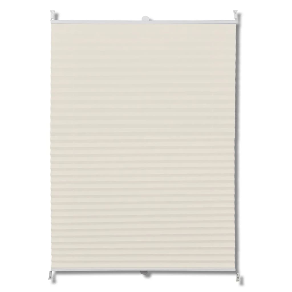 VidaXL Plissé rolgordijn 70x100cm crème
