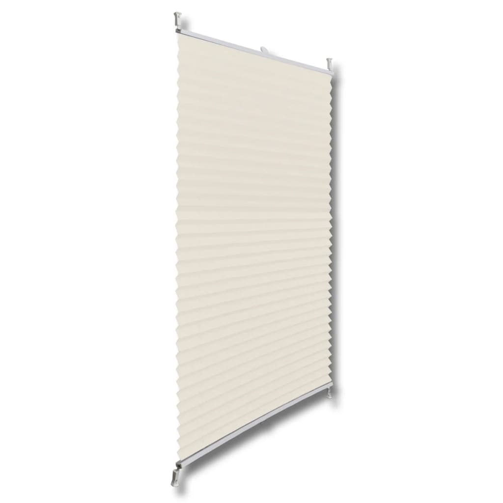 VidaXL Plissé rolgordijn 70x100cm crème