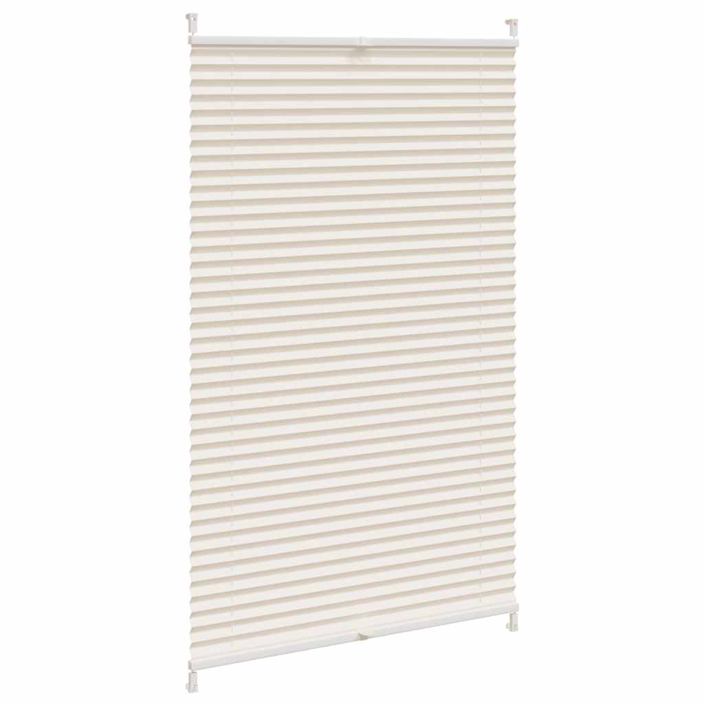 Vidaxl plissé rolgordijn 80x125cm crème