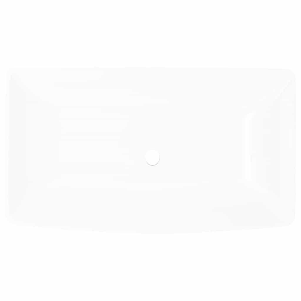 Vidaxl luxe rechthoekige rechthoekige wasbak 71 x 39 cm (wit)