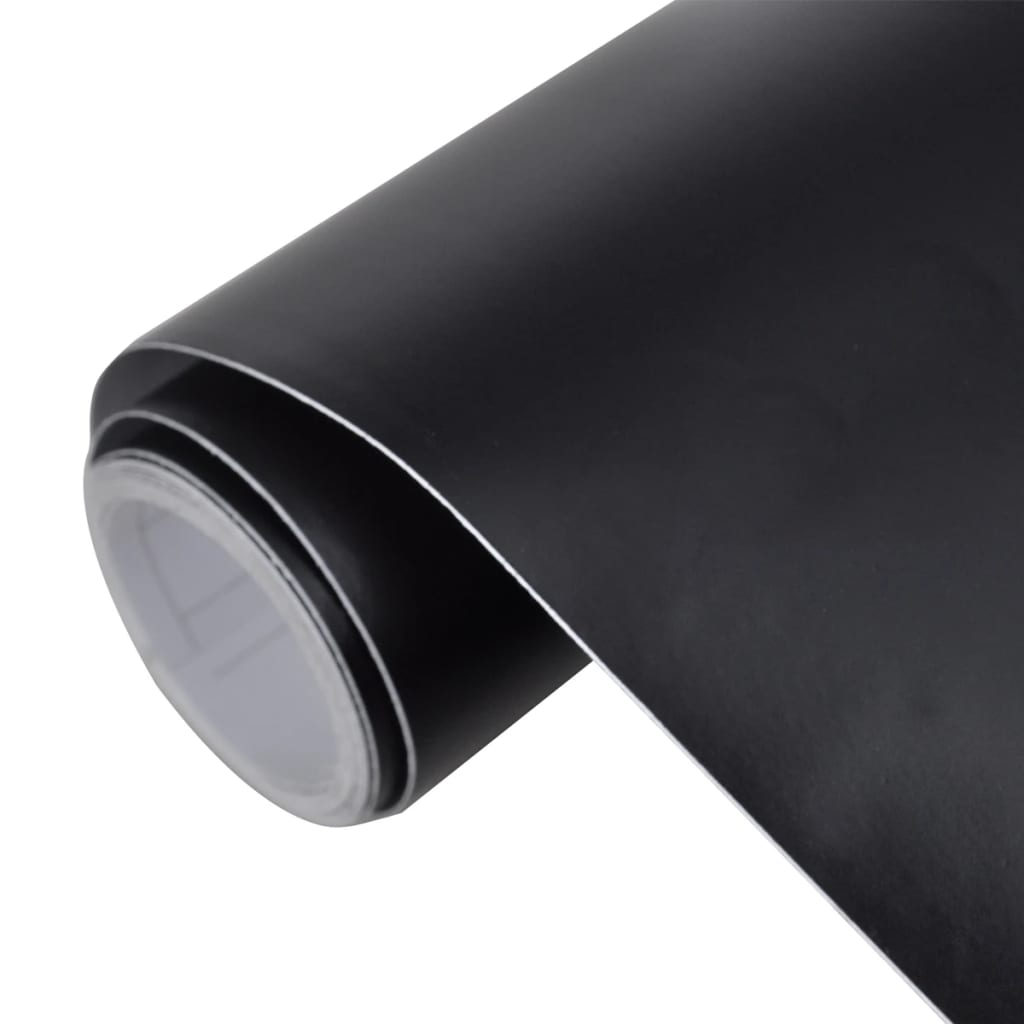Vidaxl autofolie waterdicht luchtbelvrij 500x152 cm matzwart
