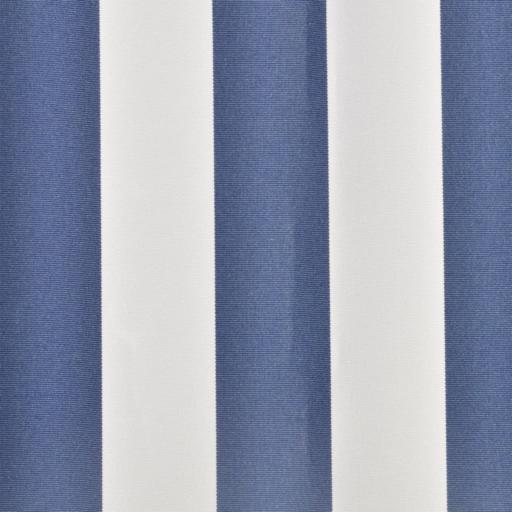 Vidaxl luifeldoek 4x3m canvas blauw en wit