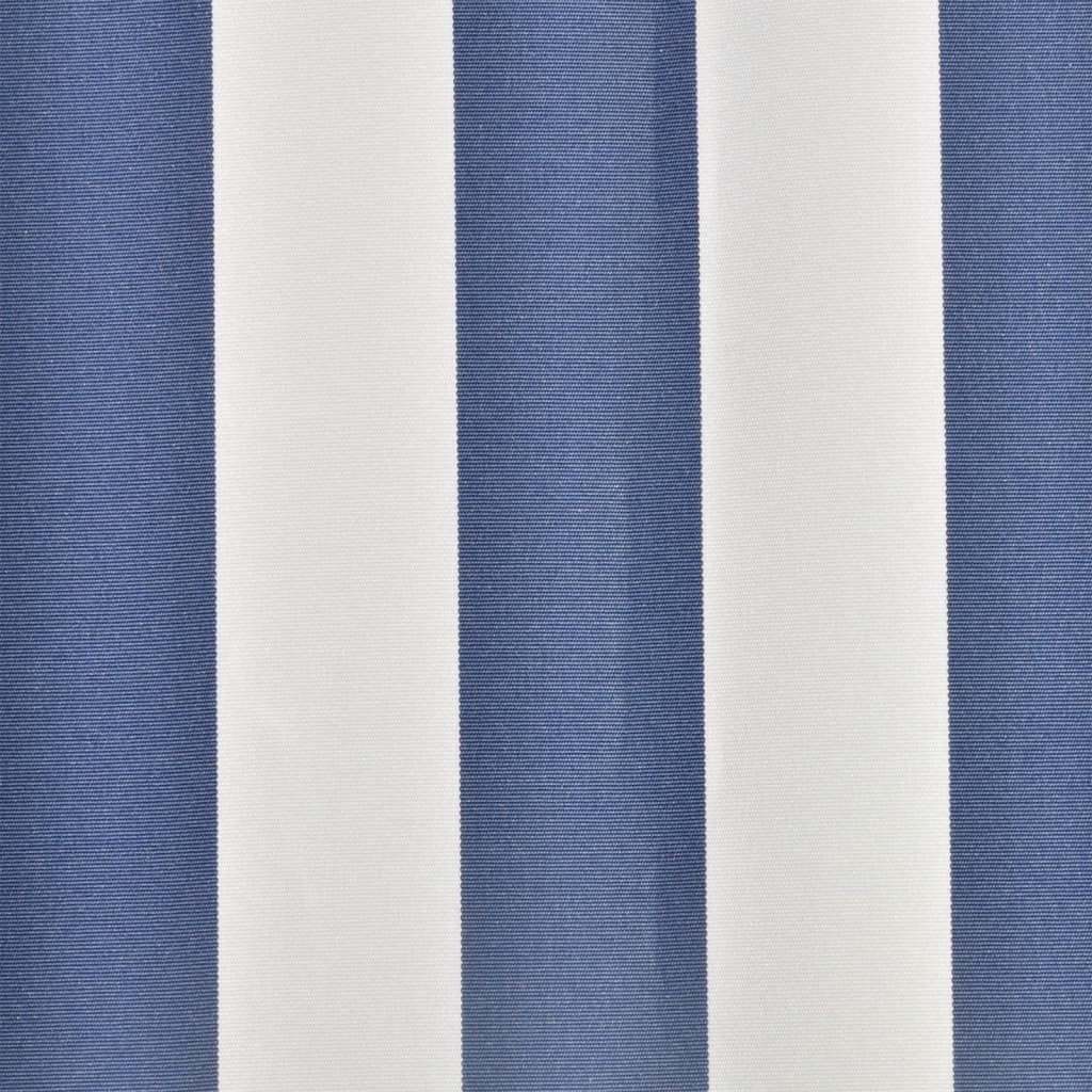 Vidaxl luifeldoek 6x3m canvas blauw en wit