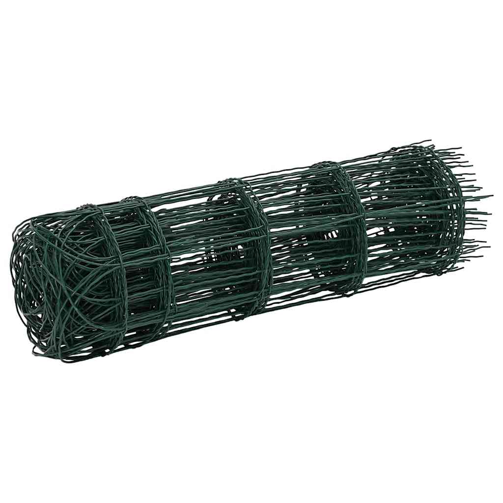 Vidaxl grensafscheiding 25x0,65 m gepoedercoat ijzer
