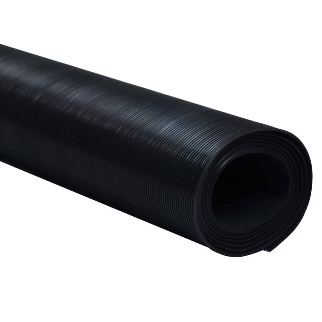 Vidaxl rubberen antislip vloermat 2x1m fijn geribbeld
