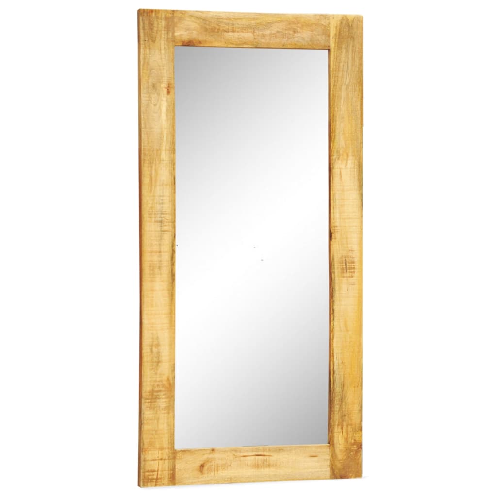 VidaXL Wandspiegel in massief houten lijst 120x60 cm