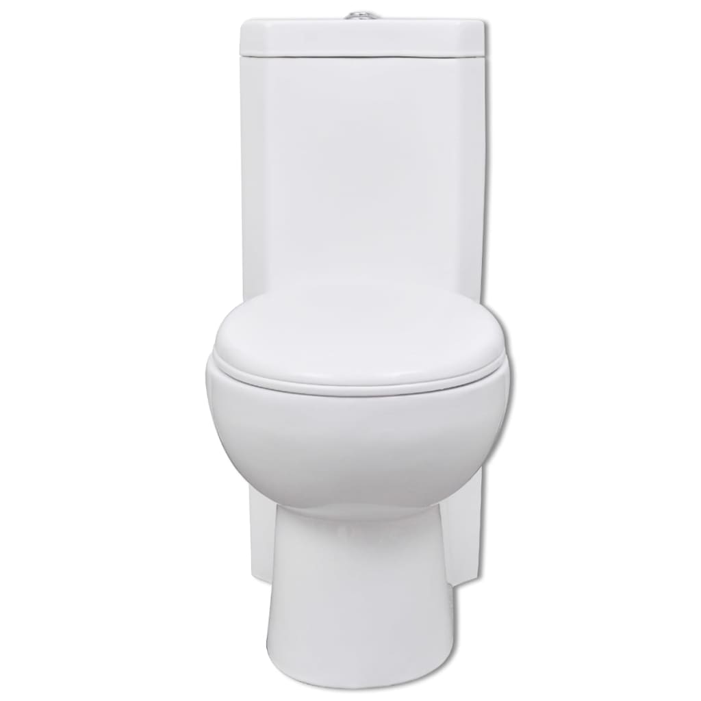 VidaXL Toilethoekmodel keramisch wit