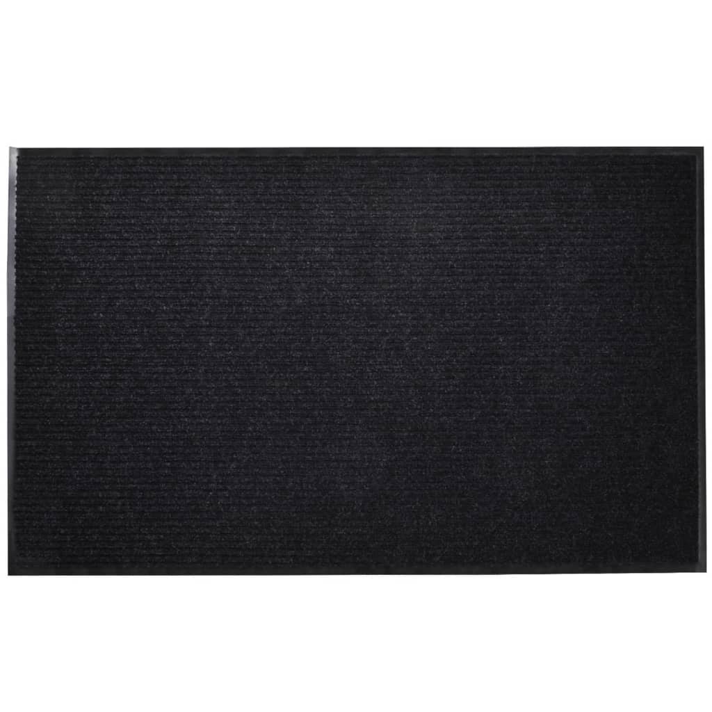 Vidaxl deurmat 90x120 cm pvc zwart