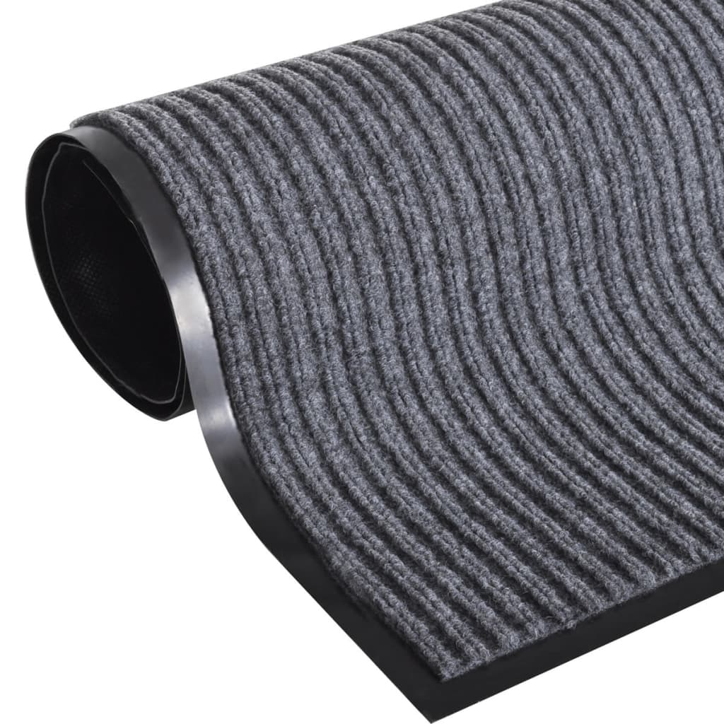Vidaxl deurmat 120x180 cm pvc grijs