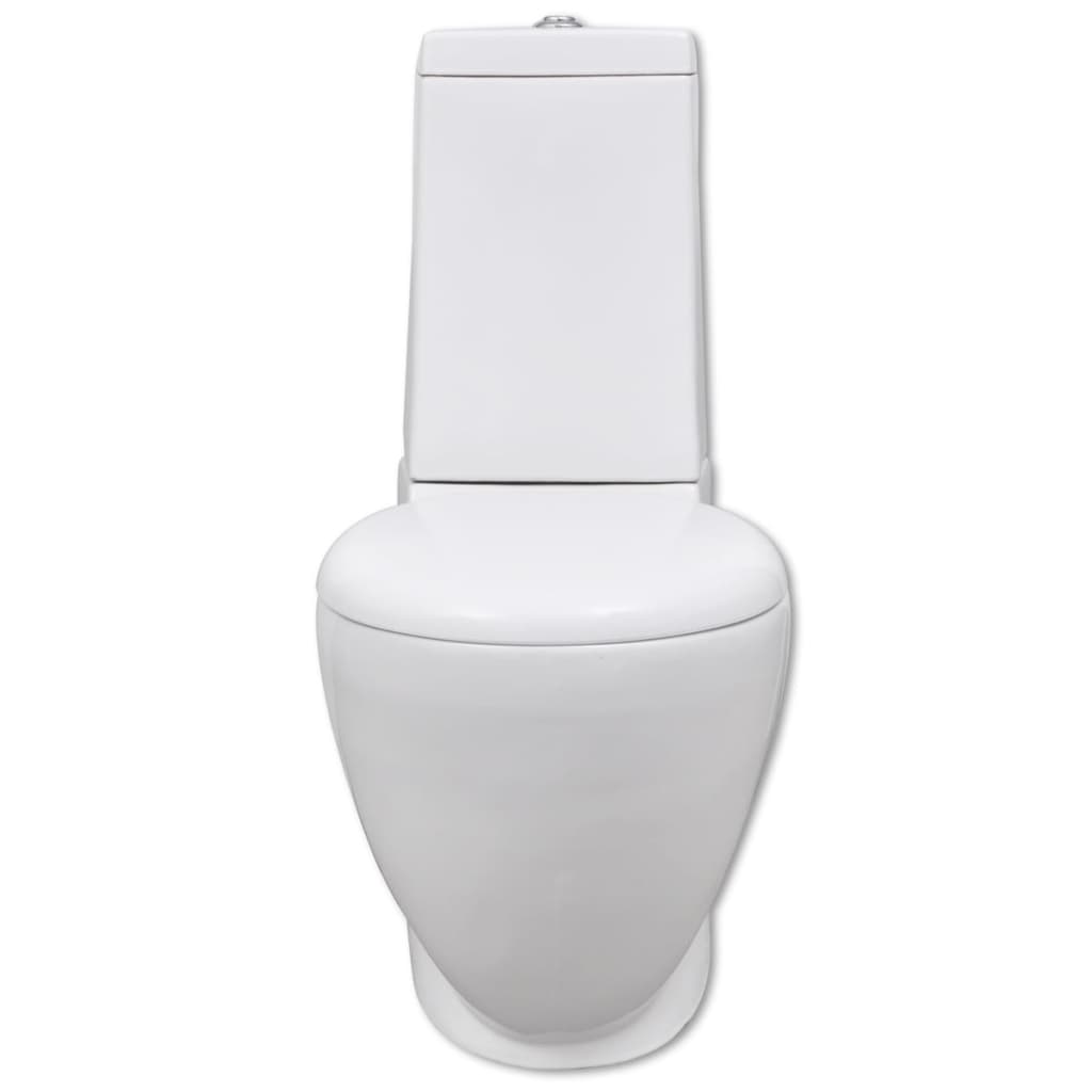 VidaXL Toilettenbidetset keramiek wit