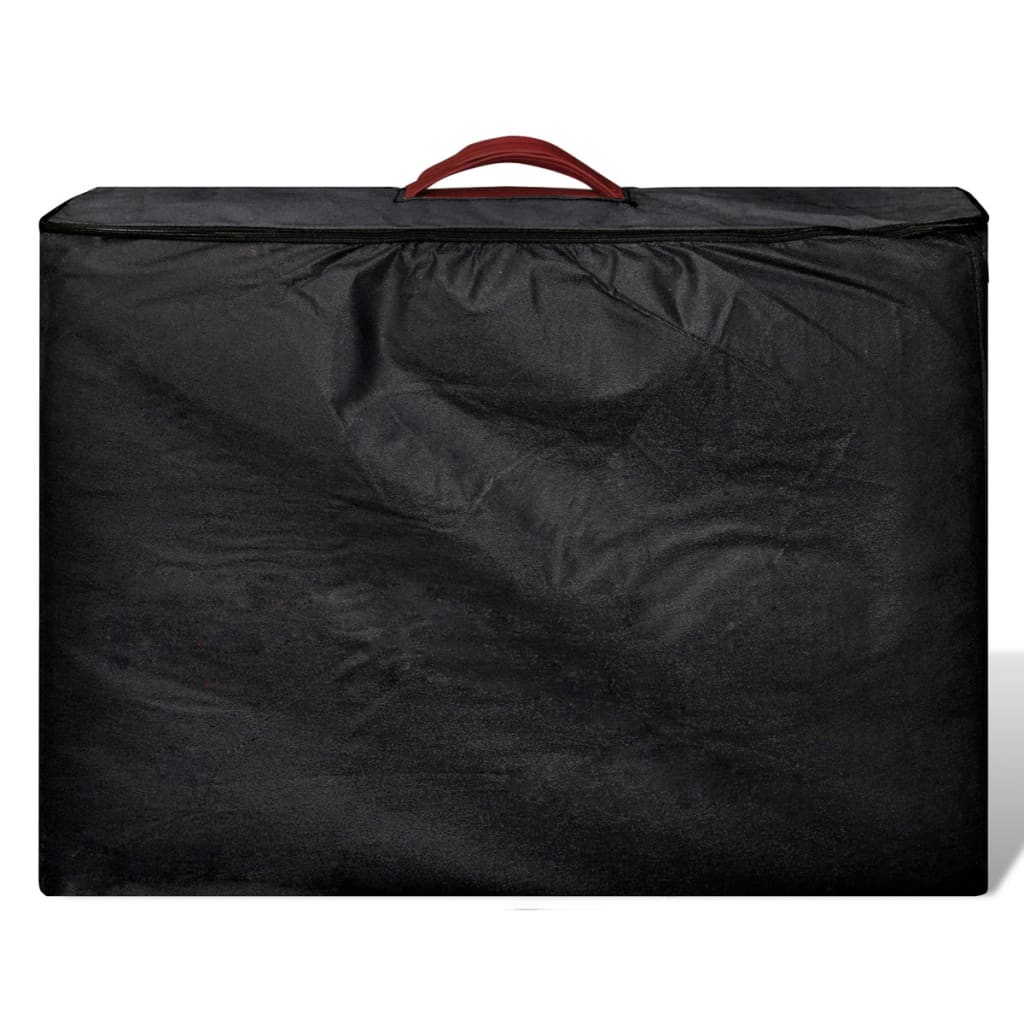 VidaXL Massagetafel inklapbaar met aluminium frame (vier delen rood)