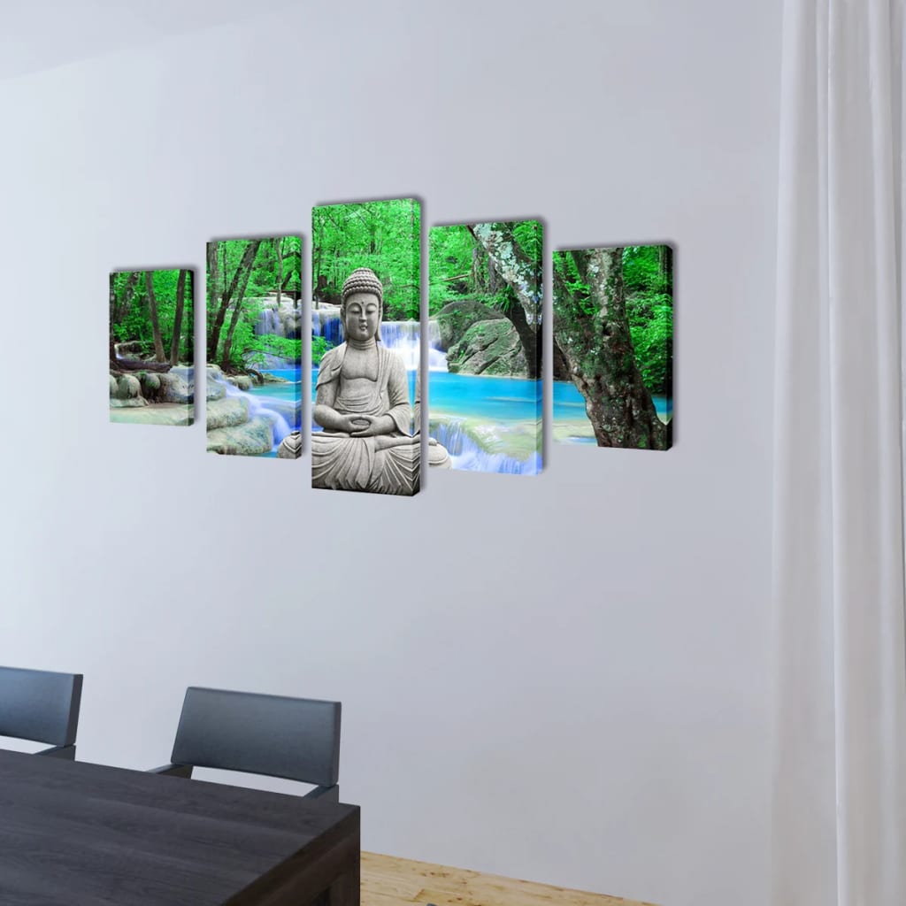 Vidaxl canvas muurdrukset boeddha 200 x 100 cm