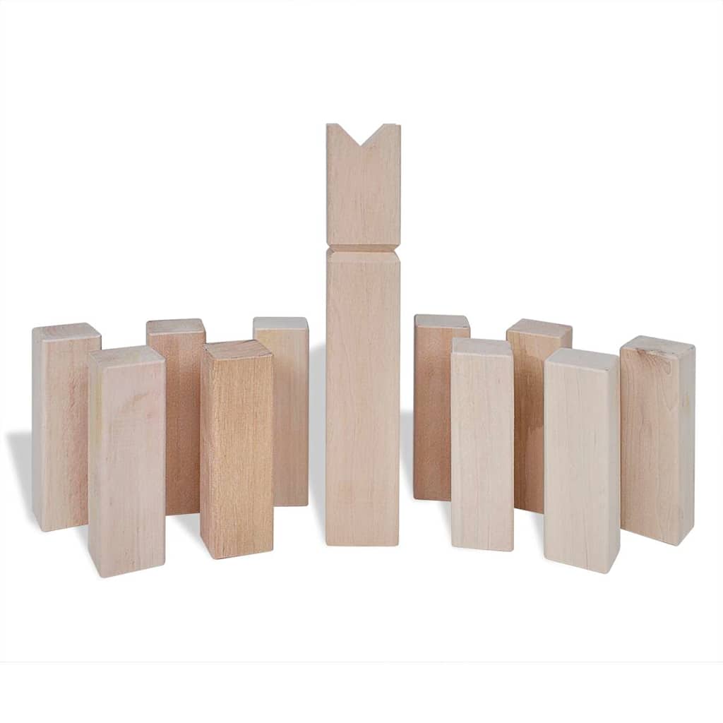 Vidaxl houten kubb spelset