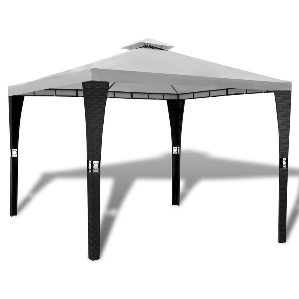 VidaXL Prieel met dak 3x3m crèmewit