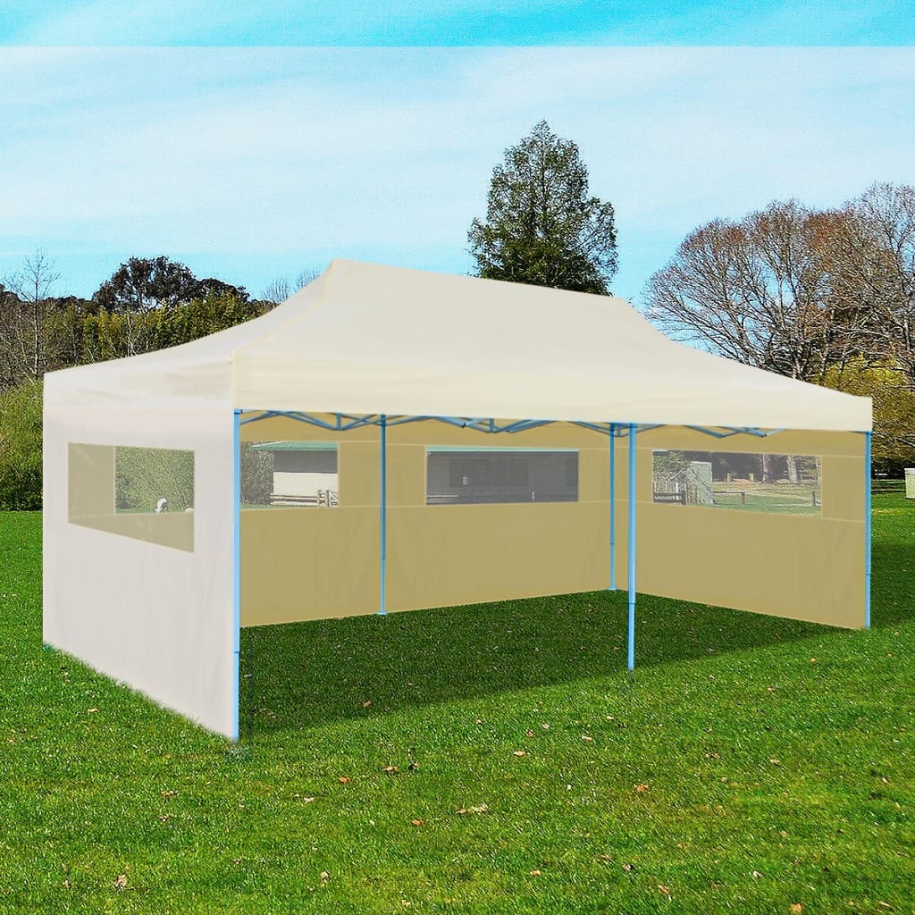 VidaXL Partytent pop-up inklapbaar 3x6m crème