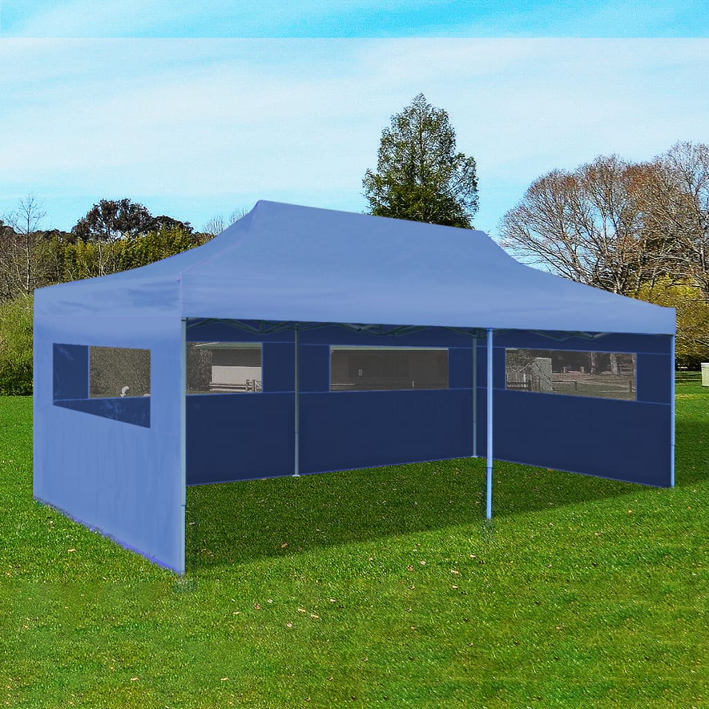 VidaXL Partytent pop-up inklapbaar 3x6m blauw