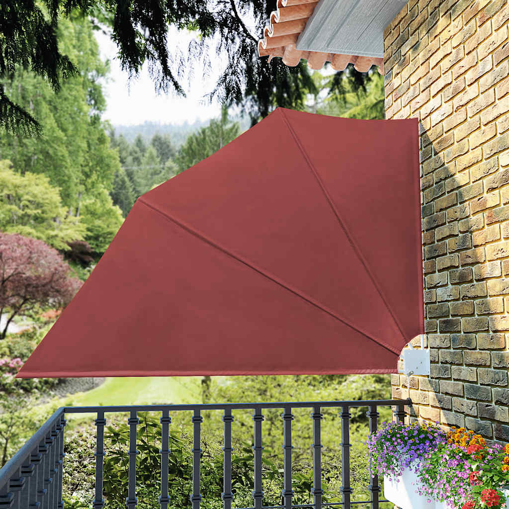 VidaXL Balkonscherm inklapbaar 160x240 cm terracottakleurig