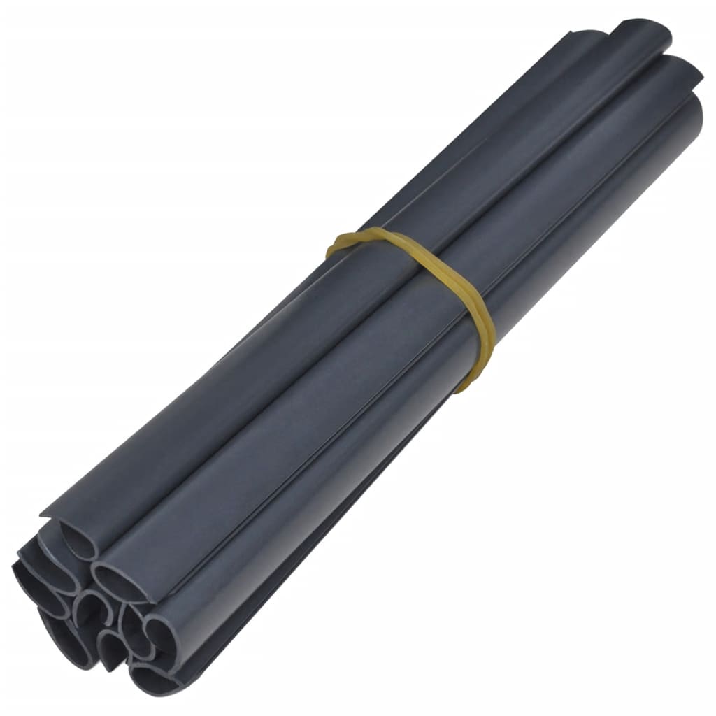 VidaXL Tuinscherm 70x0,19m PVC donkergrijs