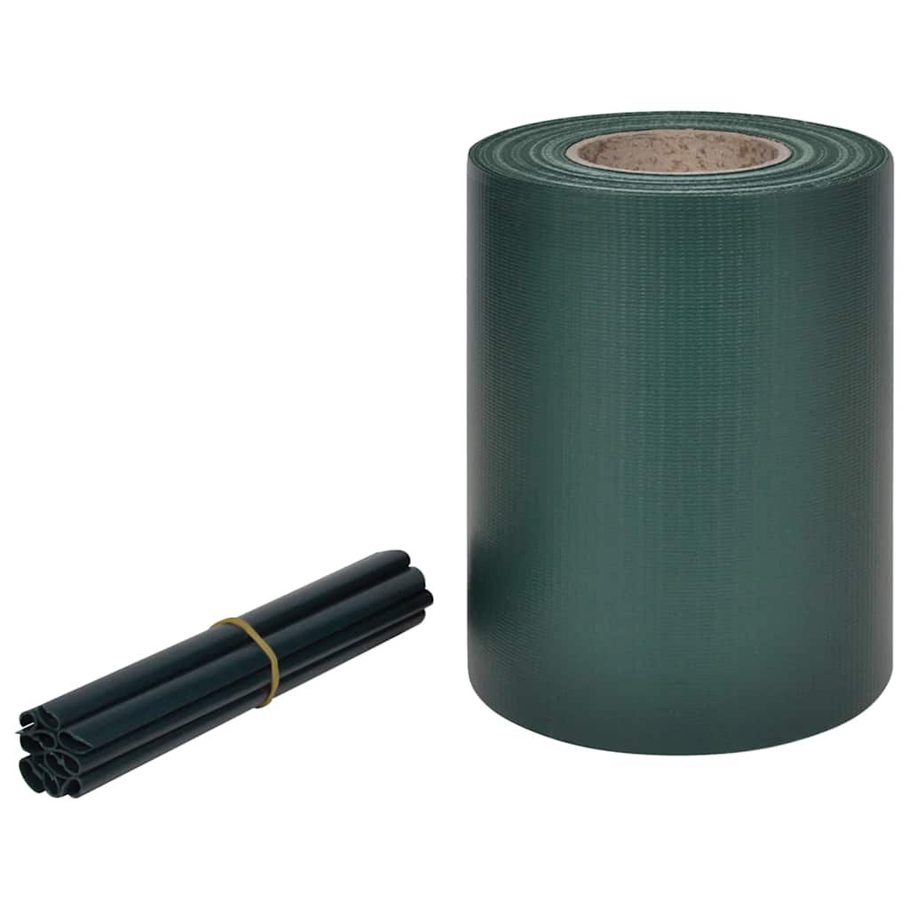 Vidaxl tuinscherm 70x0,19m pvc groen