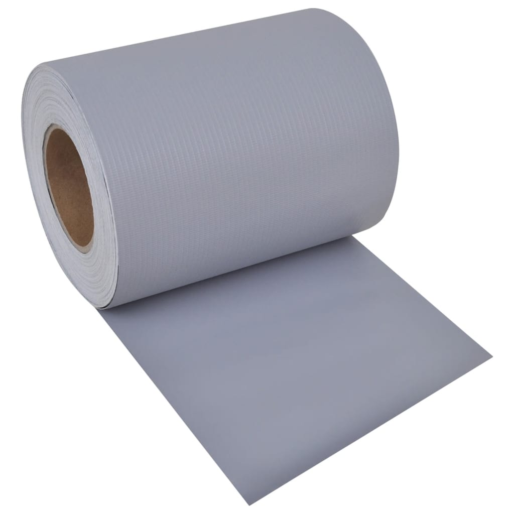 Vidaxl tuinscherm 70x0,19m pvc lichtgrijs