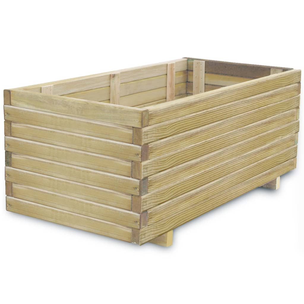 VidaXL Plantenbak rechthoekig rechthoekig 100x50x40 cm hout