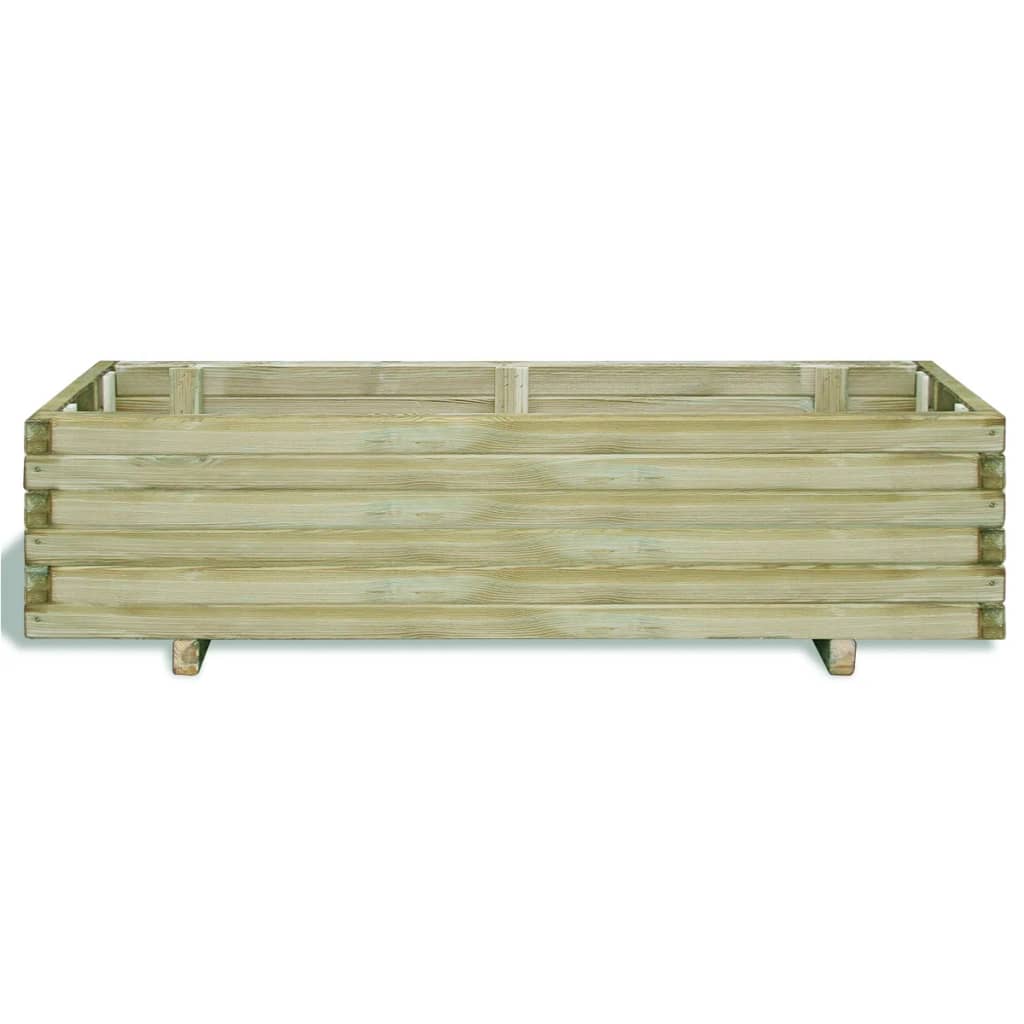 VidaXL Plantenbak verhoogd rechthoekig 120x40x30 cm hout