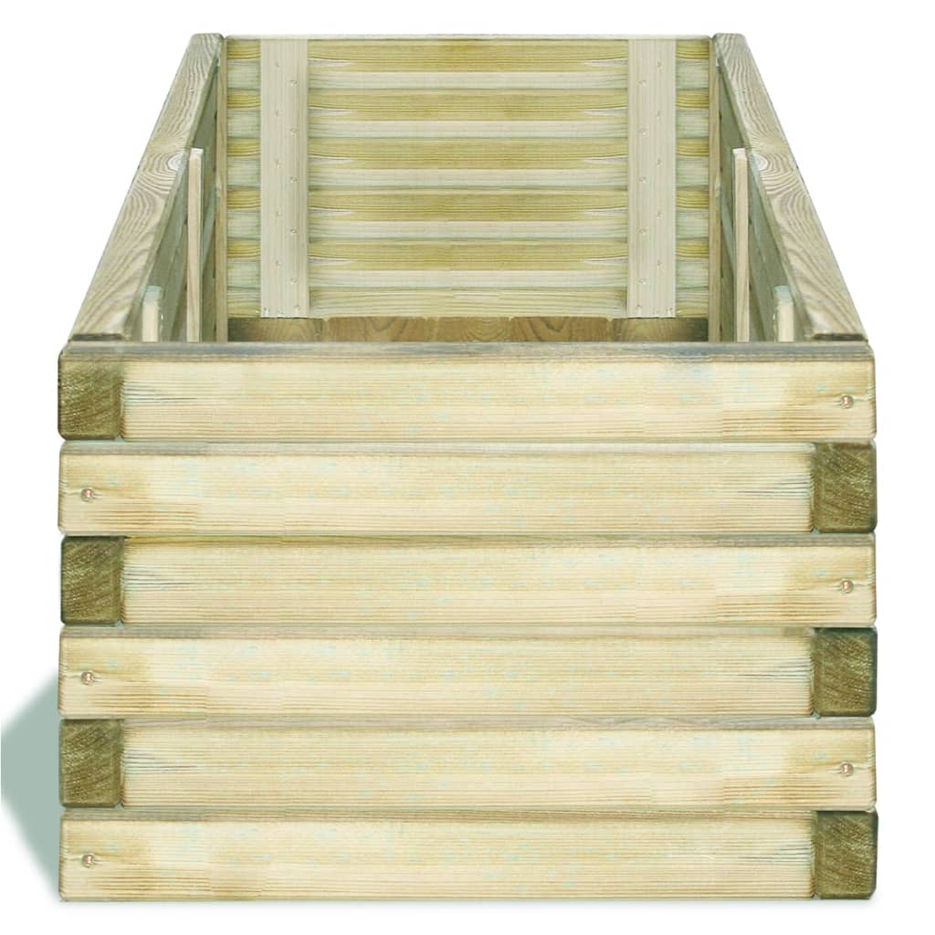 VidaXL Plantenbak verhoogd rechthoekig 120x40x30 cm hout