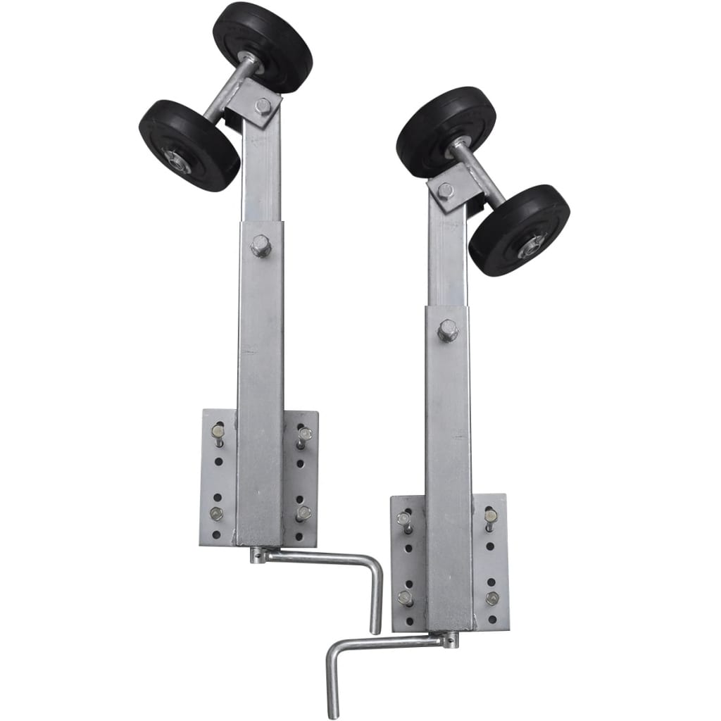 Vidaxl 2-delige rolboegsteunenset voor kofferbaktrailer 59-84 cm