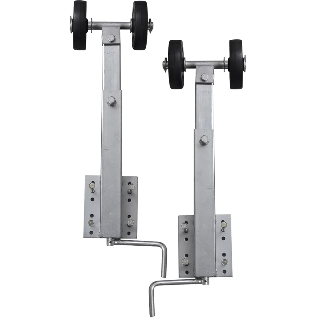 Vidaxl 2-delige rolboegsteunenset voor kofferbaktrailer 59-84 cm