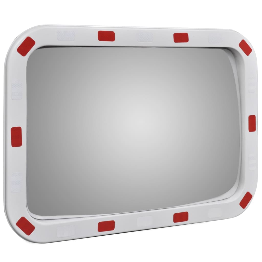 VidaXL Verkeersspiegel rechthoekig met reflectoren 40x60 cm