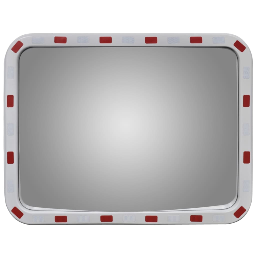 Vidaxl verkeersspiegel rechthoekig met reflectoren 60x80 cm