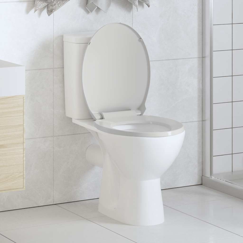 Vidaxl toiletbril softclose ovaal wit