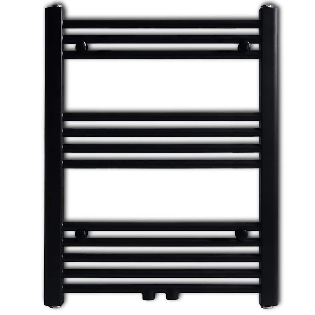 Vidaxl radiator handdoekenrek recht 600x764 mm zwart