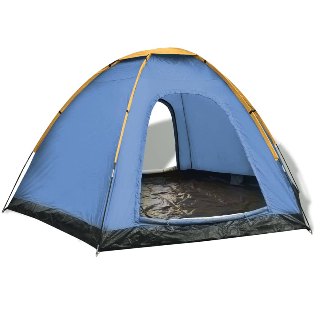 VidaXL Tent 6-persoons blauw en geel