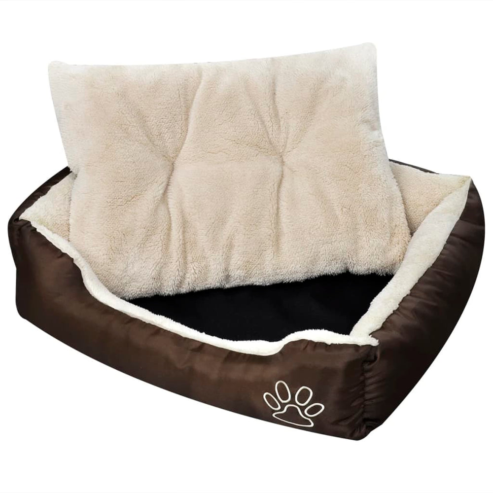 Vidaxl hondenbed bruin en beige xxl
