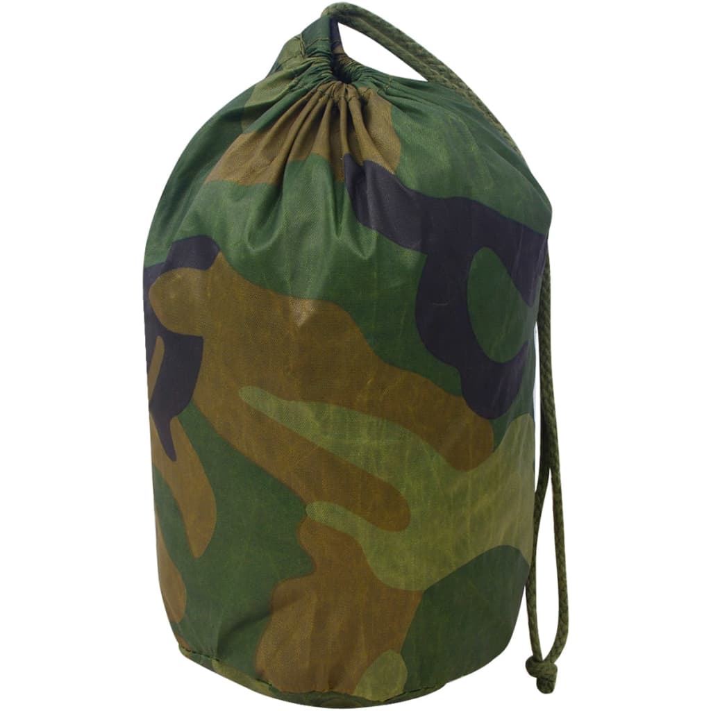 VidaXL Camouflagenet met opbergzak 3x5m