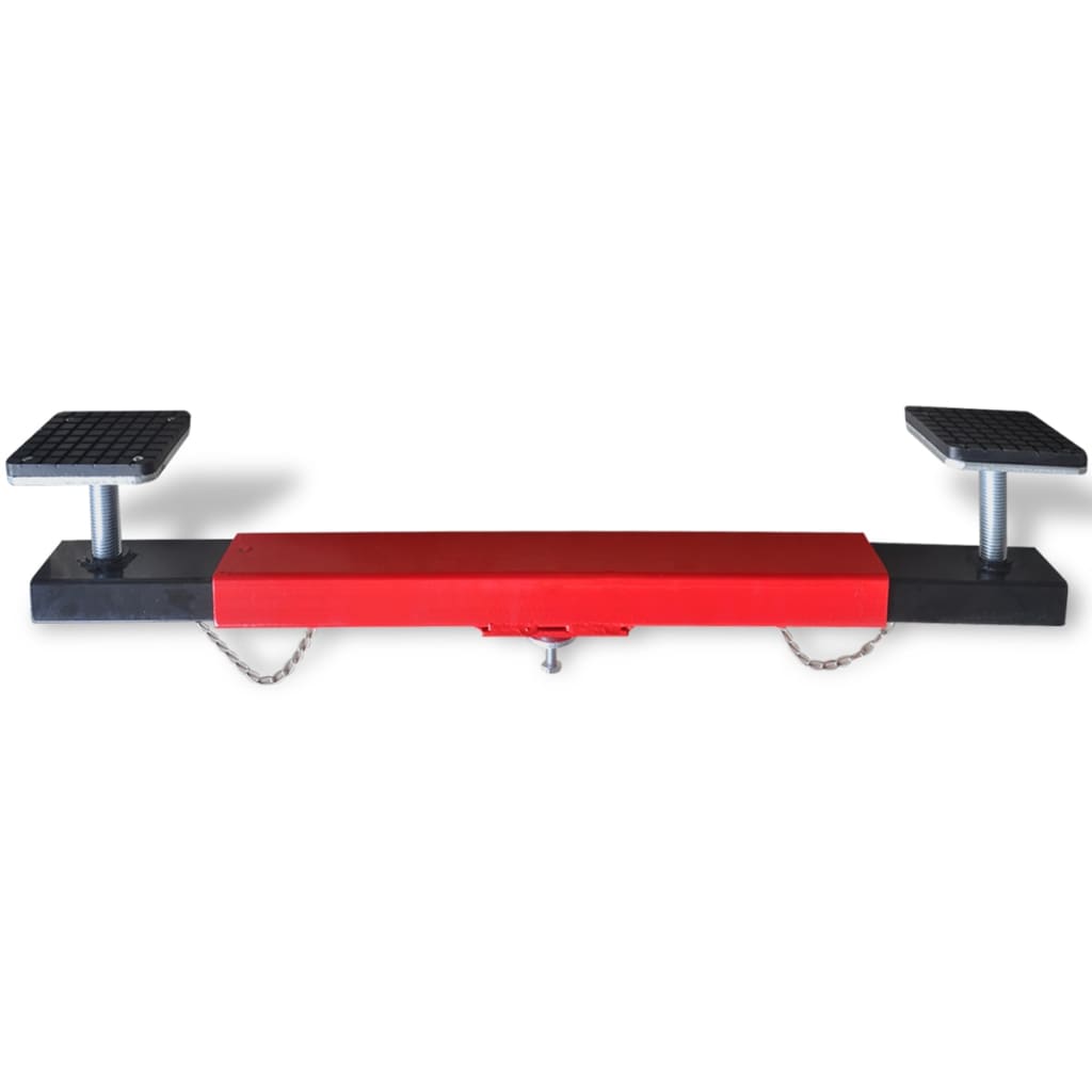 Vidaxl dwarsbalkadapter 2 ton rood