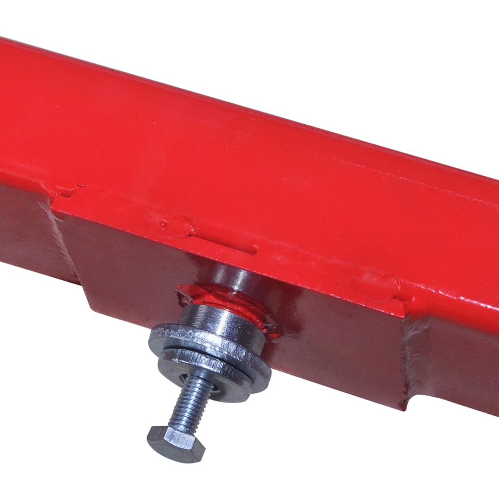 Vidaxl dwarsbalkadapter 2 ton rood