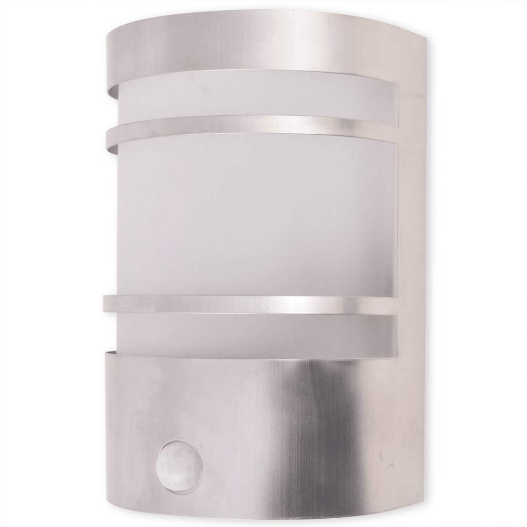 Vidaxl buitenwandlamp met sensor rvs