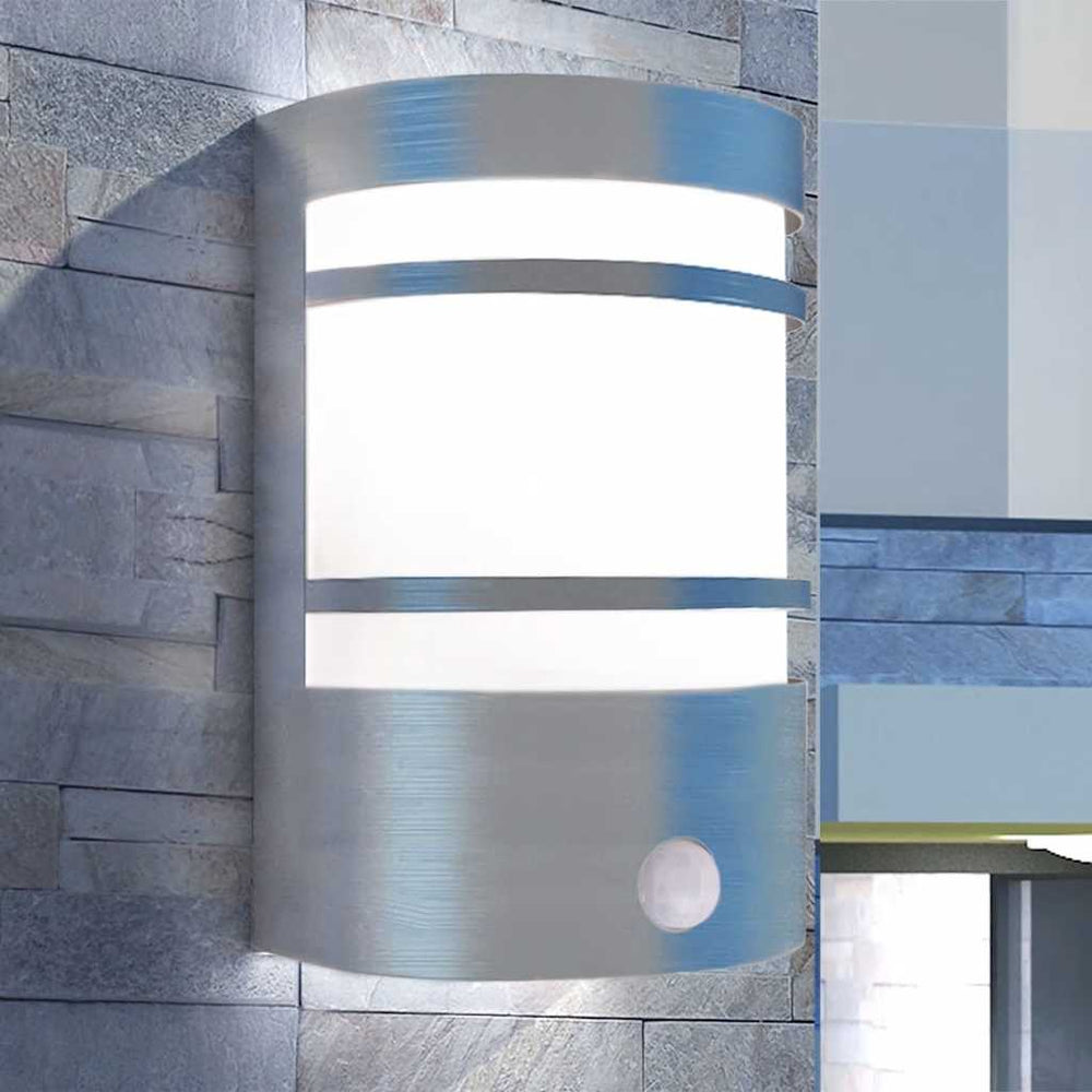 Vidaxl buitenwandlamp met sensor rvs