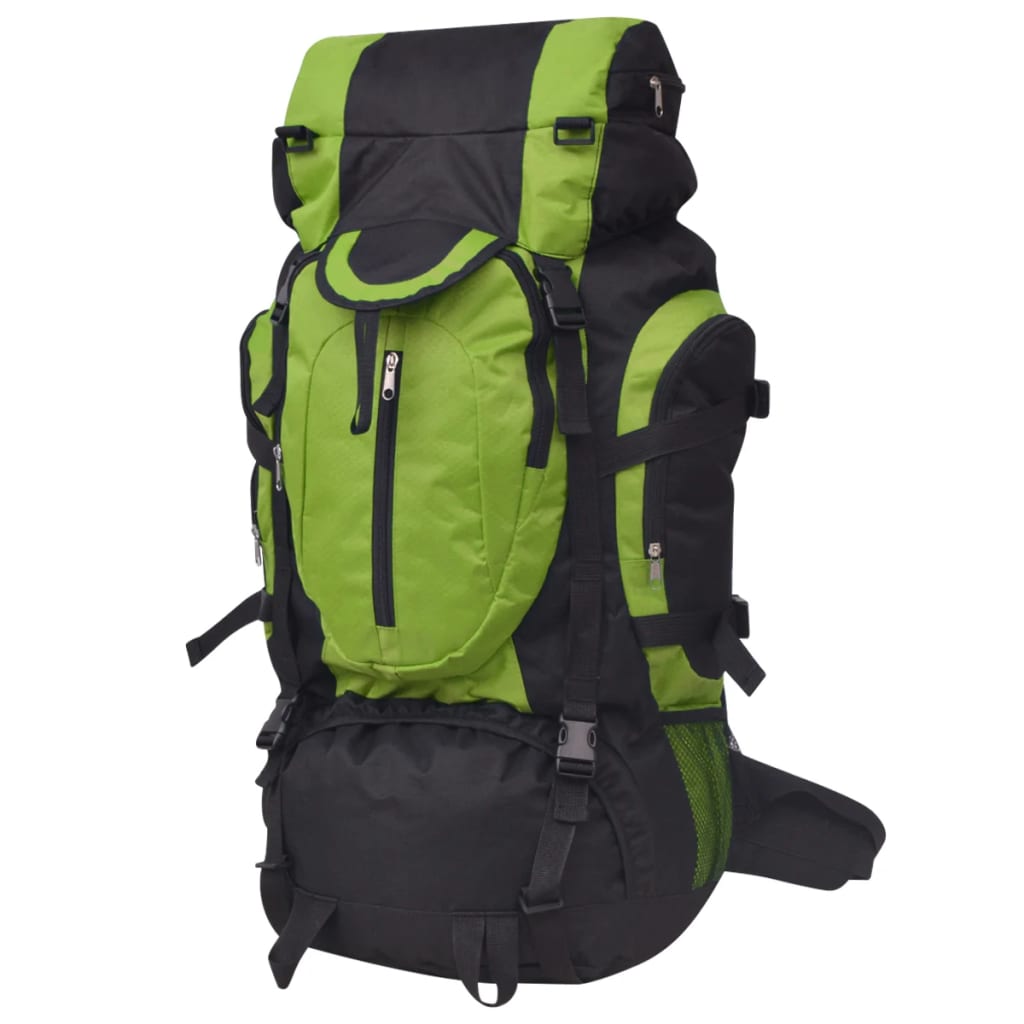 Vidaxl rugzak wandelen xxl 75 l zwart en groen