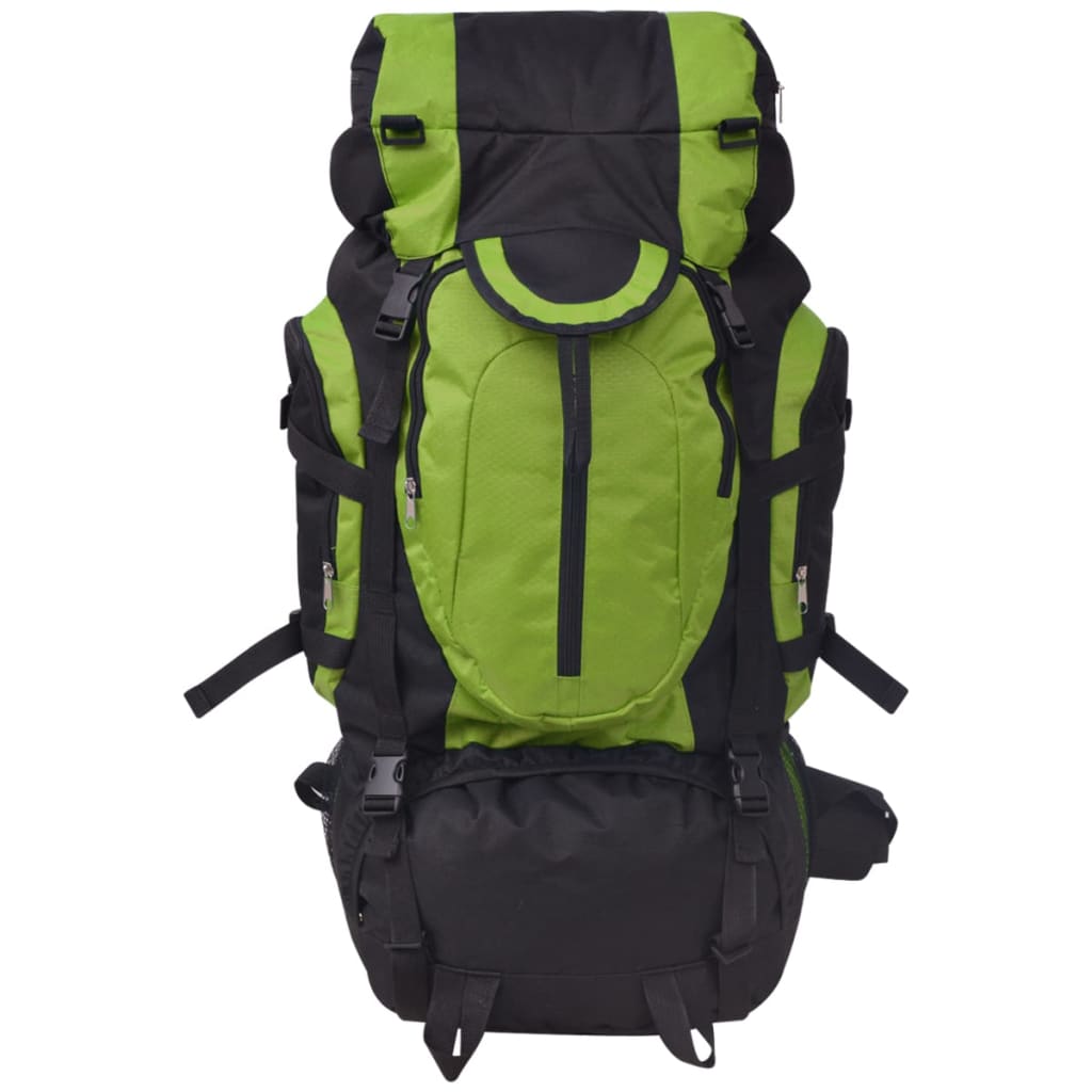 Vidaxl rugzak wandelen xxl 75 l zwart en groen