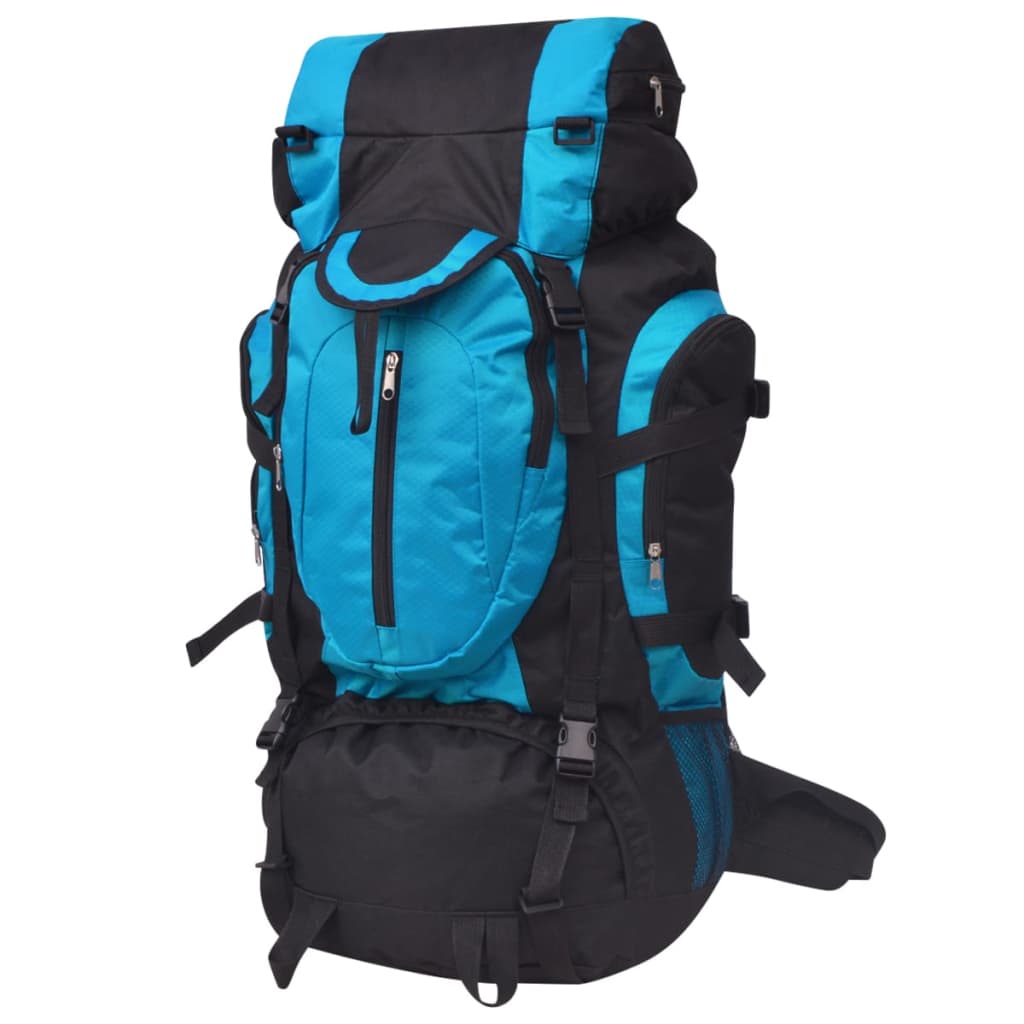 Vidaxl rugzak wandelen xxl 75 l zwart en blauw
