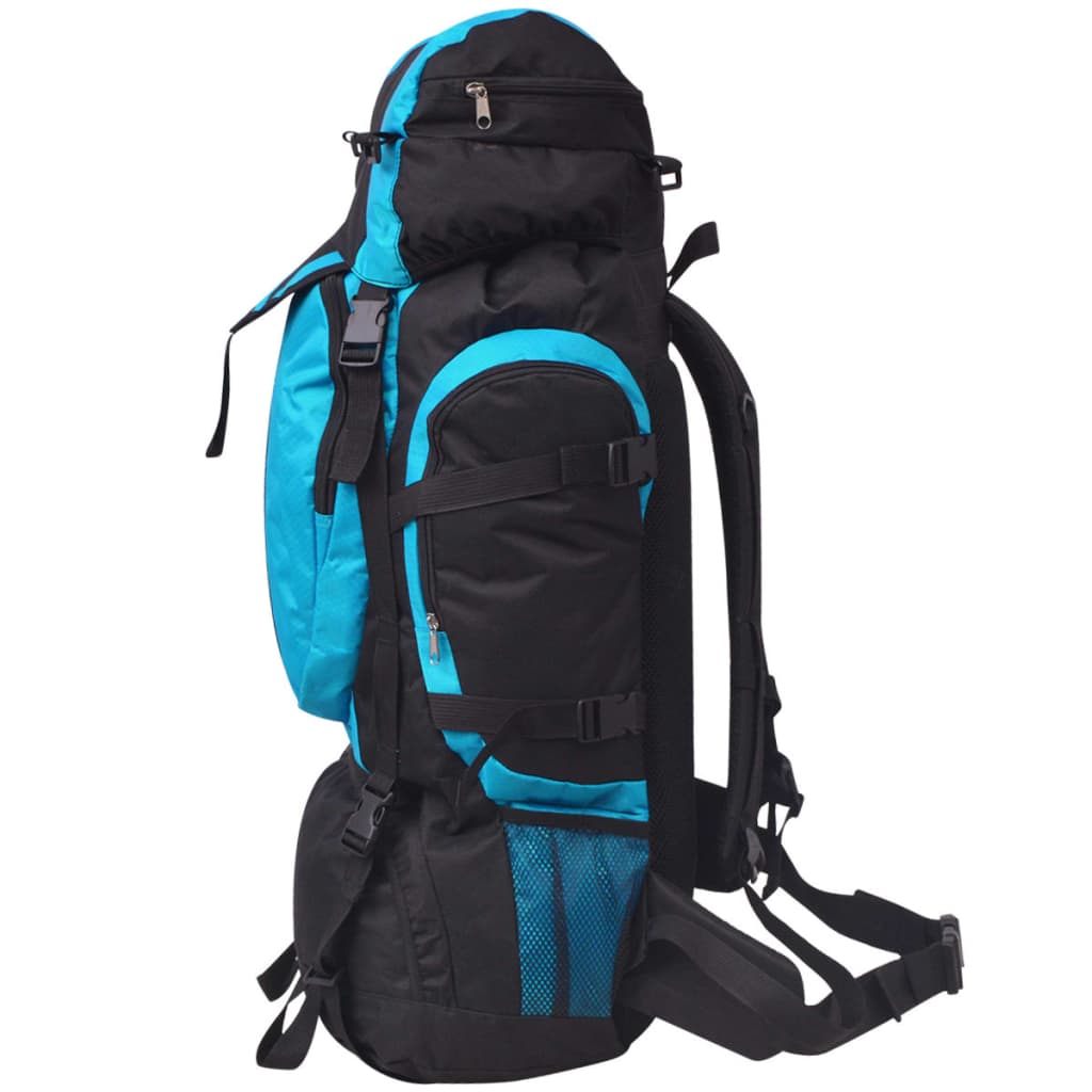 Vidaxl rugzak wandelen xxl 75 l zwart en blauw