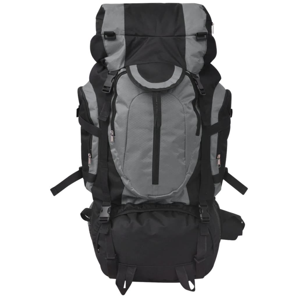 Vidaxl rugzak wandelen xxl 75 l zwart en grijs