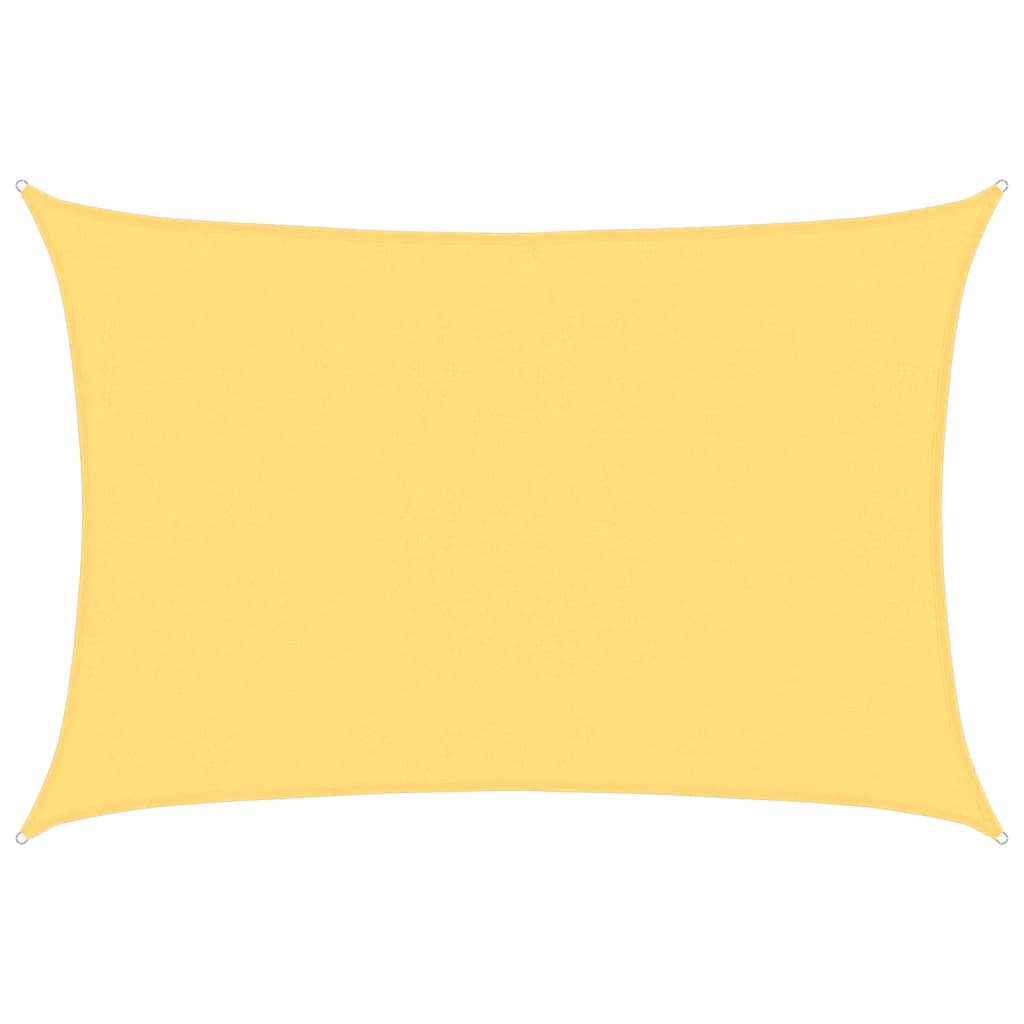 VidaXL Zonnescherm HDPE rechthoekig 4x6m beige