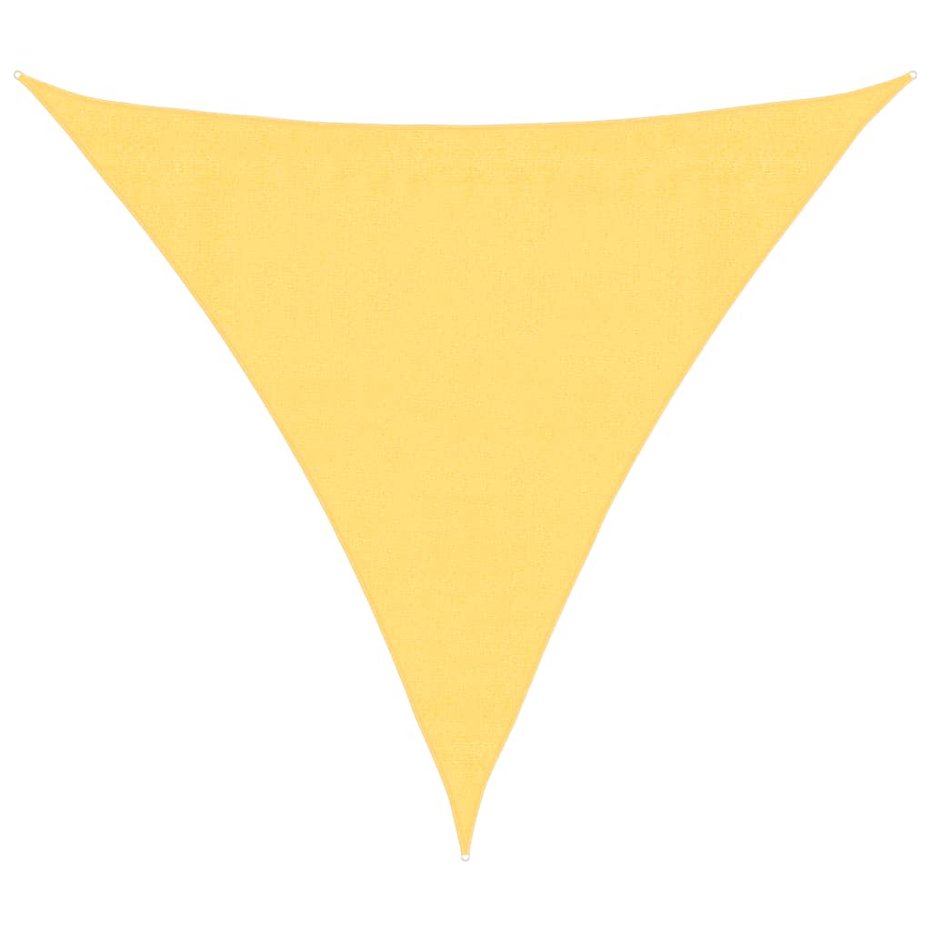 VidaXL Zonnescherm HDPE driehoekig 3,6x3,6x3,6m beige